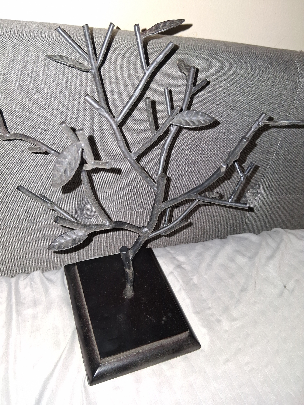 Decorative Metal Branch Table Sculpture - Black